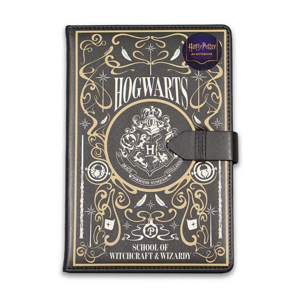 Harry Potter Hogwarts carnet A5 couverture PU noir