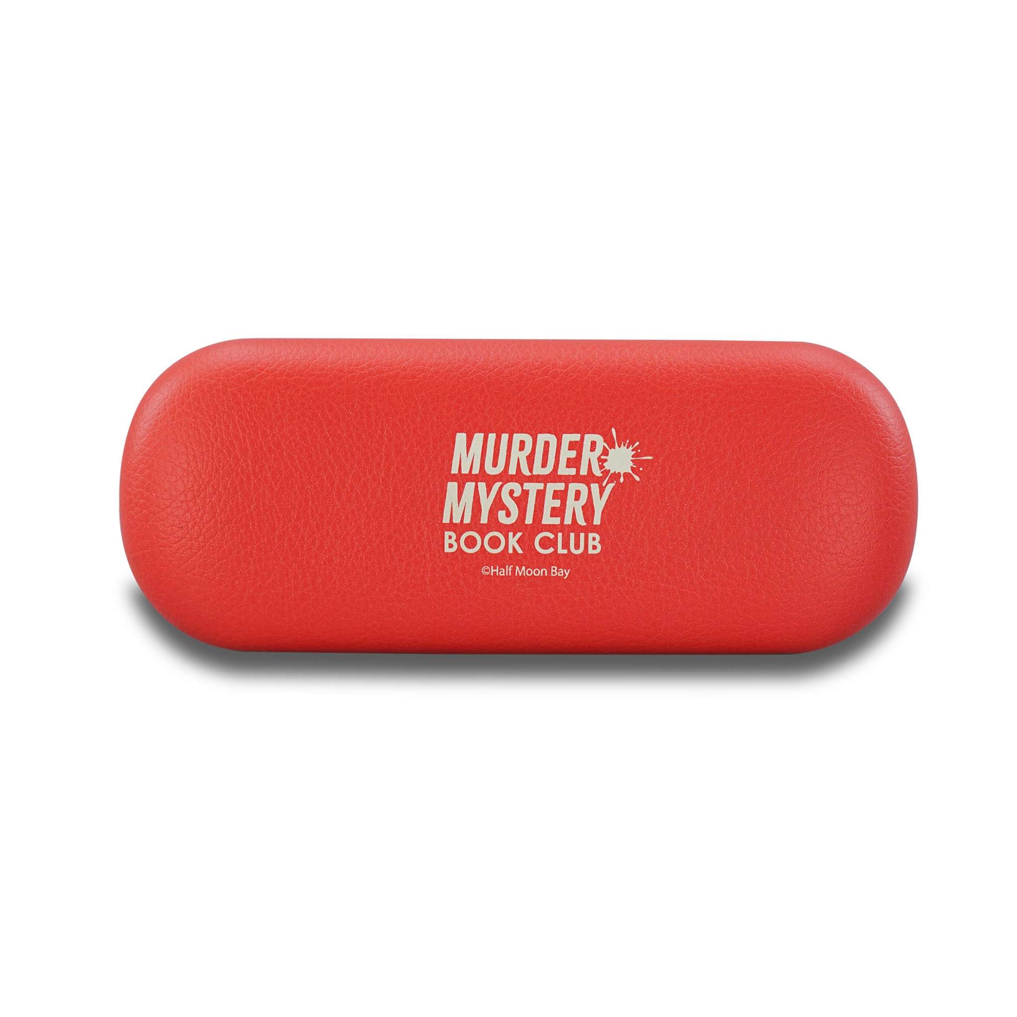 Murder Mystery Club étui lunettes rigide rouge