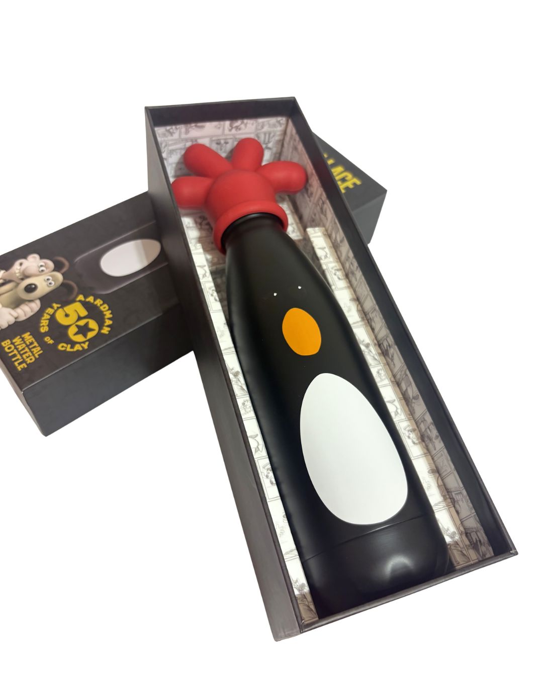 HMB Wallace & Gromit Feather gourde inox 50 cl noire