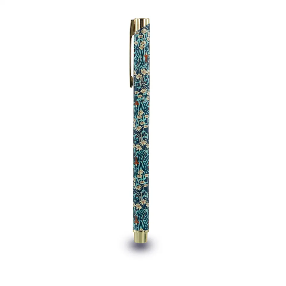HMB Arts & Crafts Walter Crane stylo métal vert Meadow Flowers