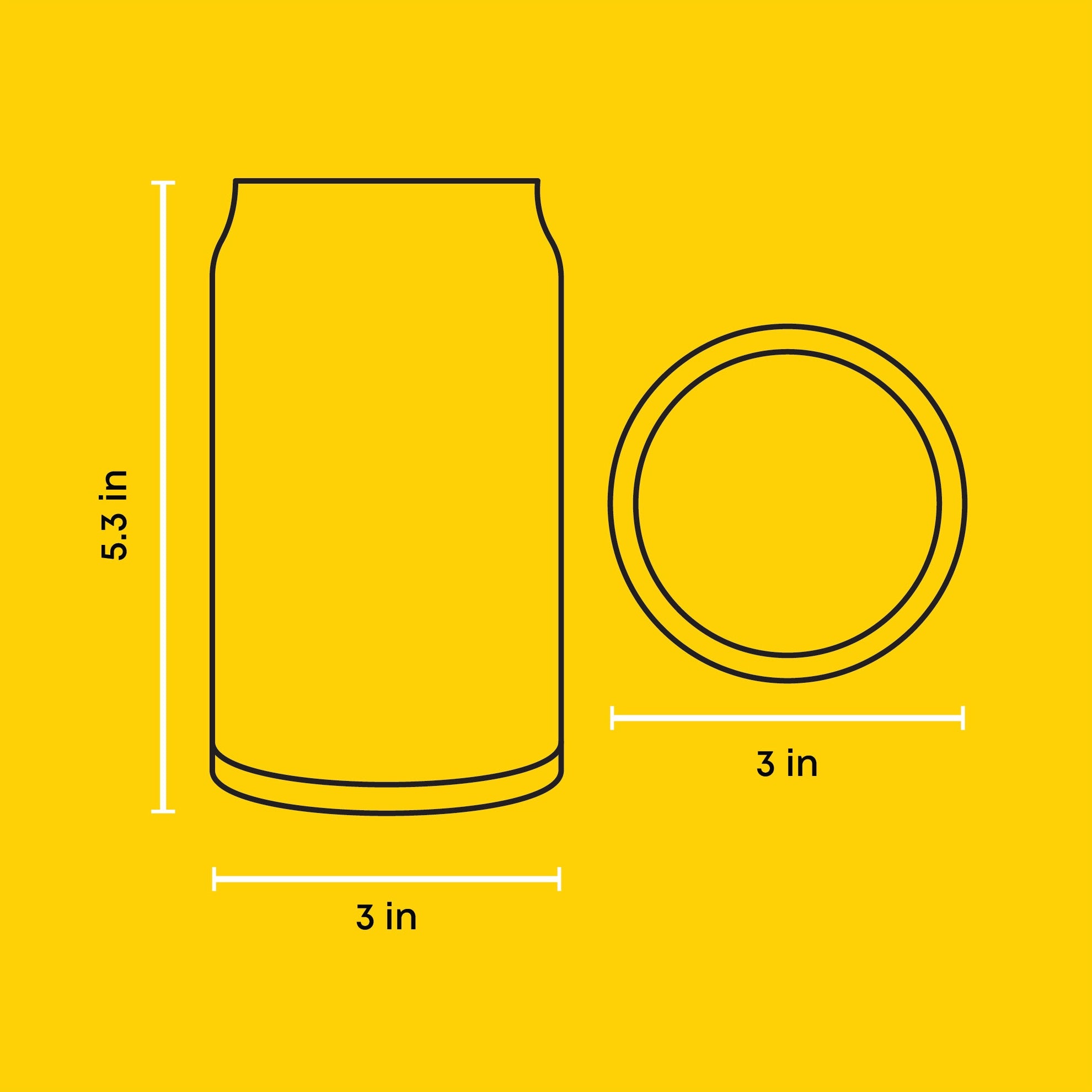 JoyJolt Can verre canette highball lot 6 verre 47 cl bière
