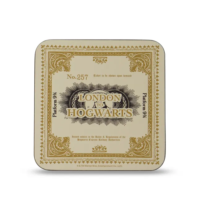 HMB Harry Potter Hogwarts dessous de verre ticket 10cm