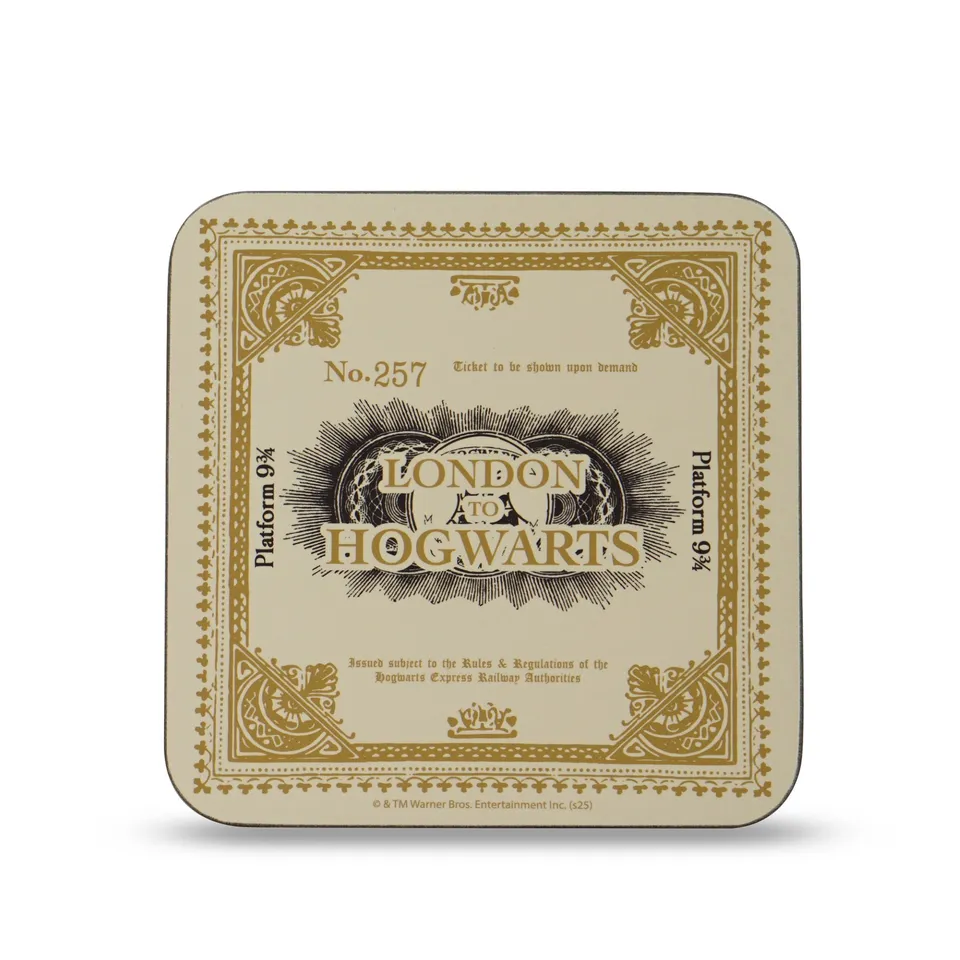 HMB Harry Potter Hogwarts dessous de verre ticket 10cm