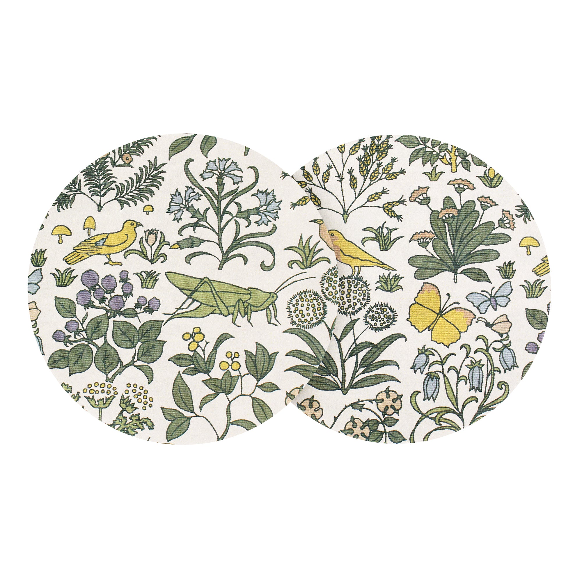 Arts & Crafts Apothecary's Garden dessous de verre céramique x2