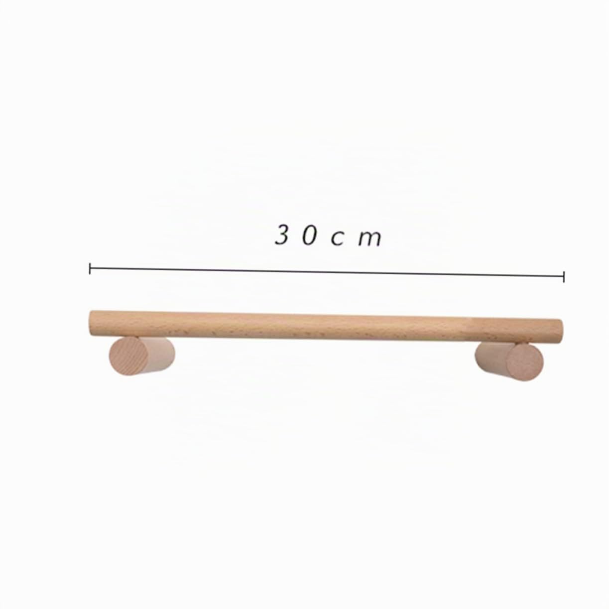 Alipis porte-serviettes mural bois 30 cm kaki