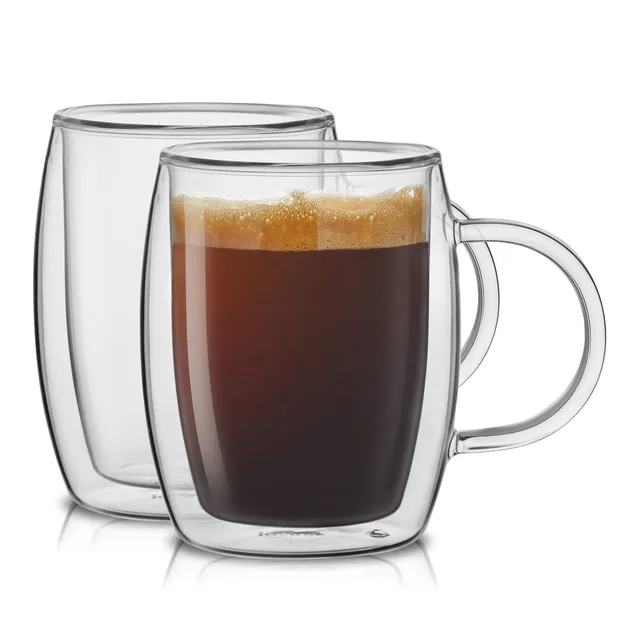 JoyJolt Aroma mug double paroi isolant lot de 2 40 cl