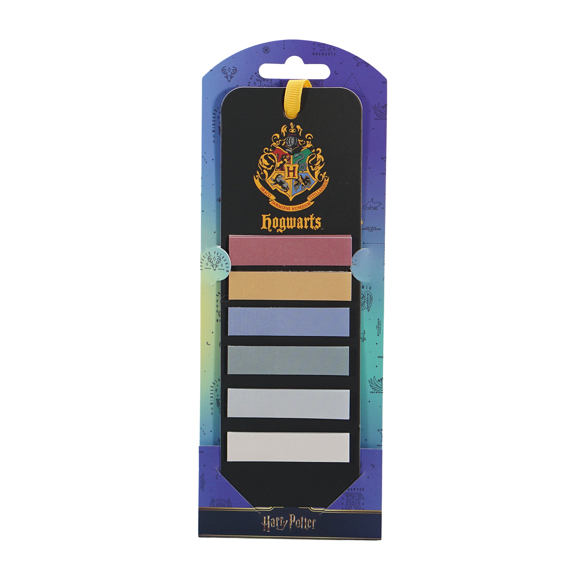 Harry Potter Hogwarts marque-page onglets adhésifs noir
