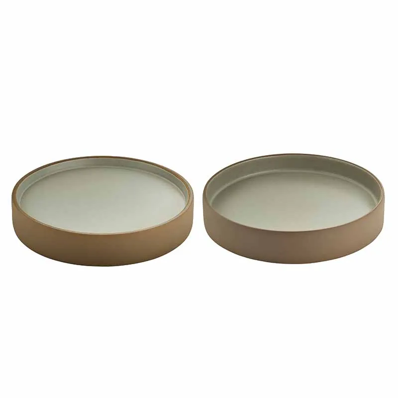 Artis 2in1 Beige Grey 24cm assiette creuse bicolore