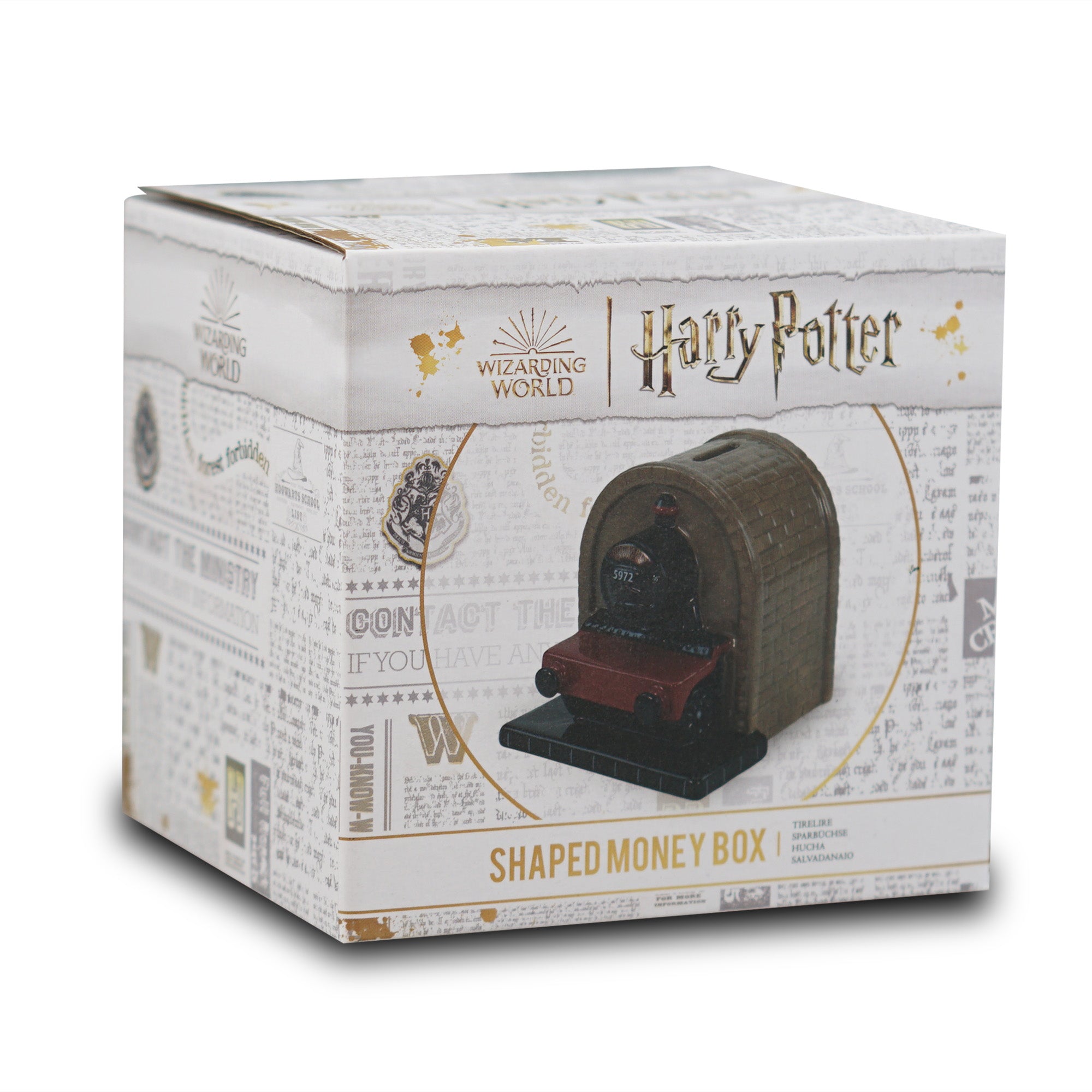 Harry Potter Voie 9 3/4 tirelire céramique marron