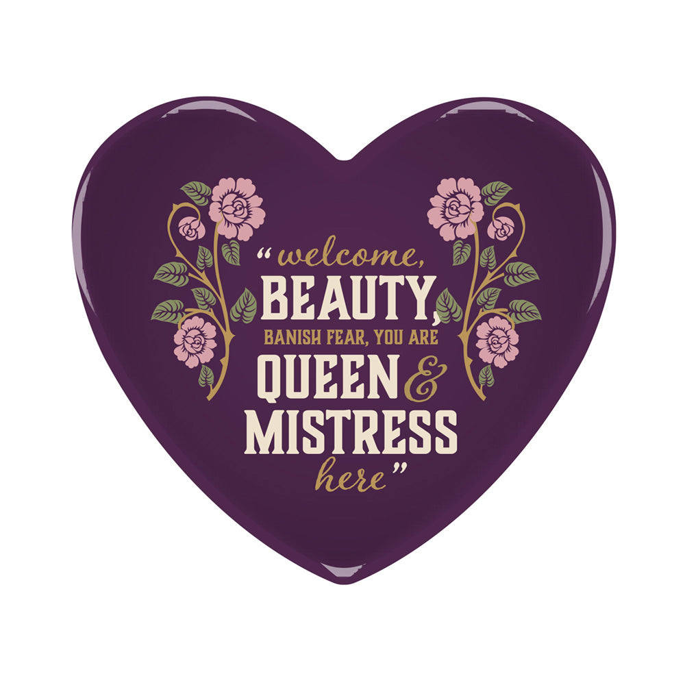 Beauty Beast coupelle bijoux 11 cm violette dorée