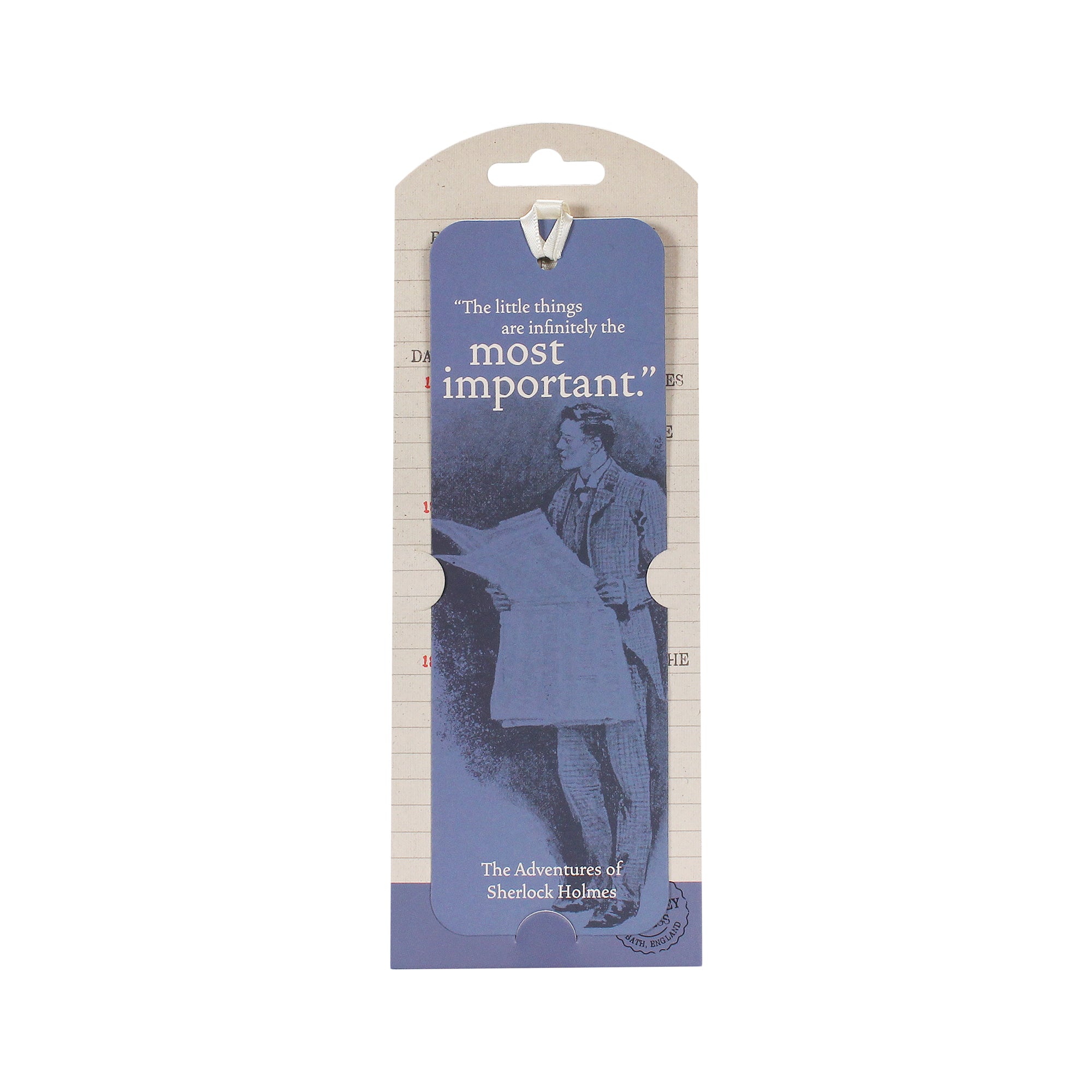 Sherlock Holmes Pulteney Press marque-page bleu