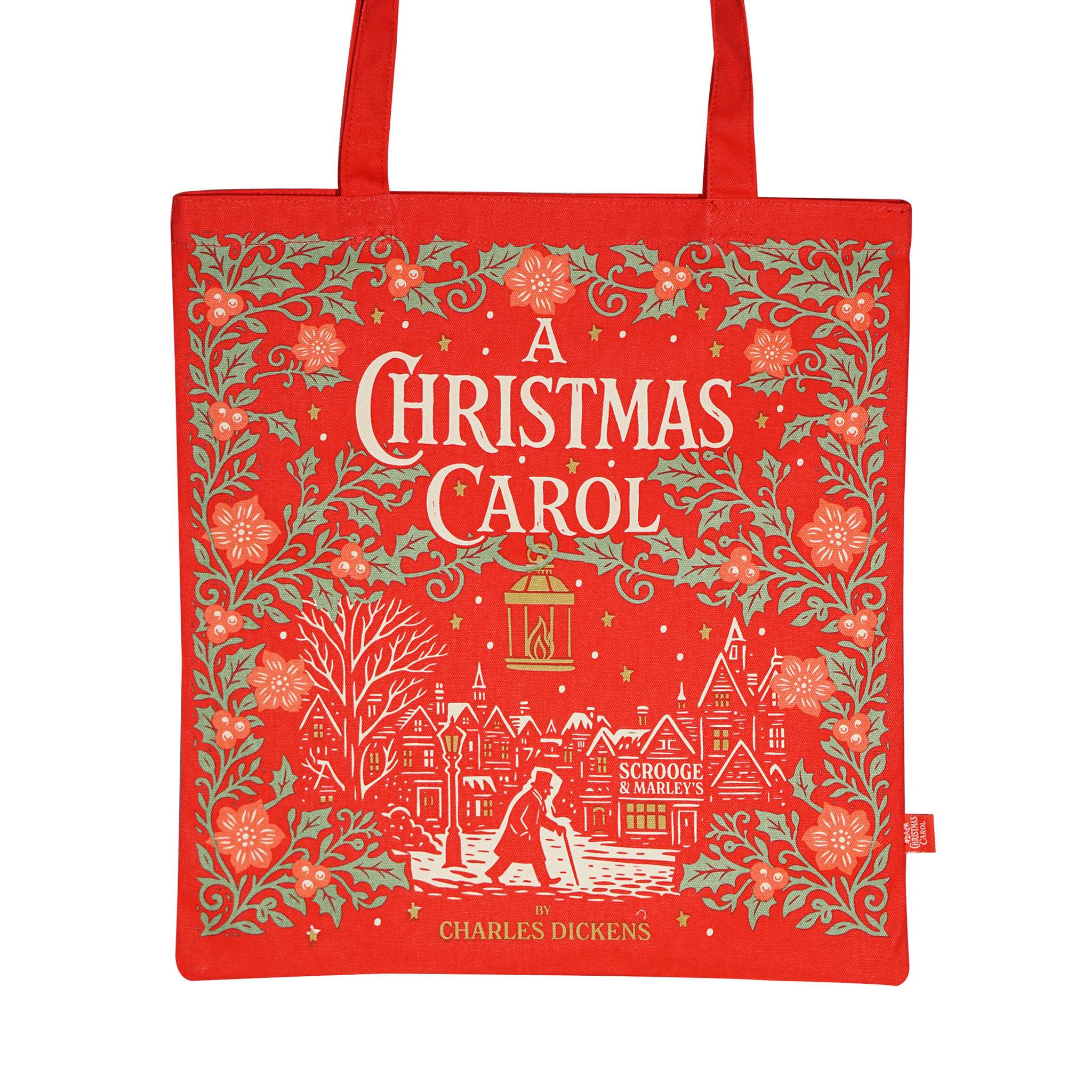 A Christmas Carol tote bag coton recyclé rouge