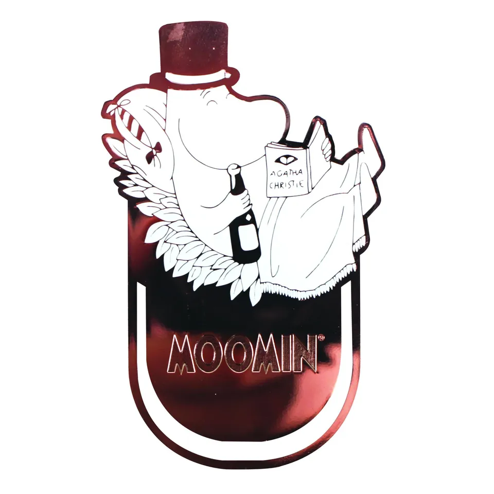 Moomin Papa marque-page métal émail blanc