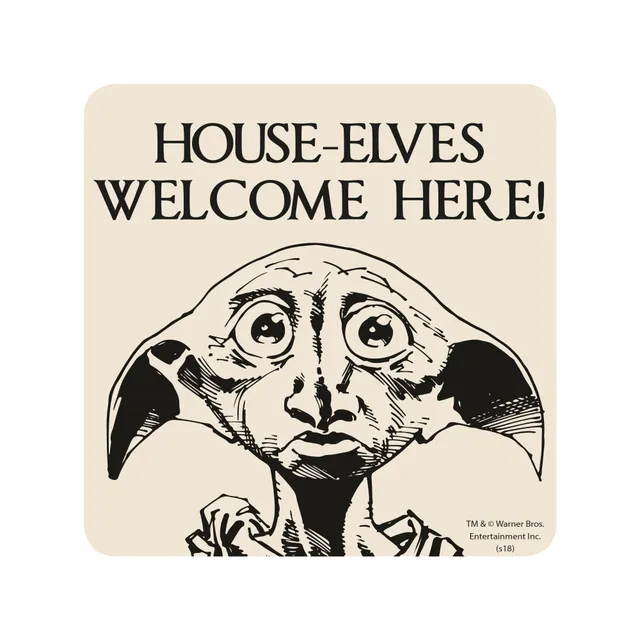Harry Potter Dobby dessous de verre blanc 10cm