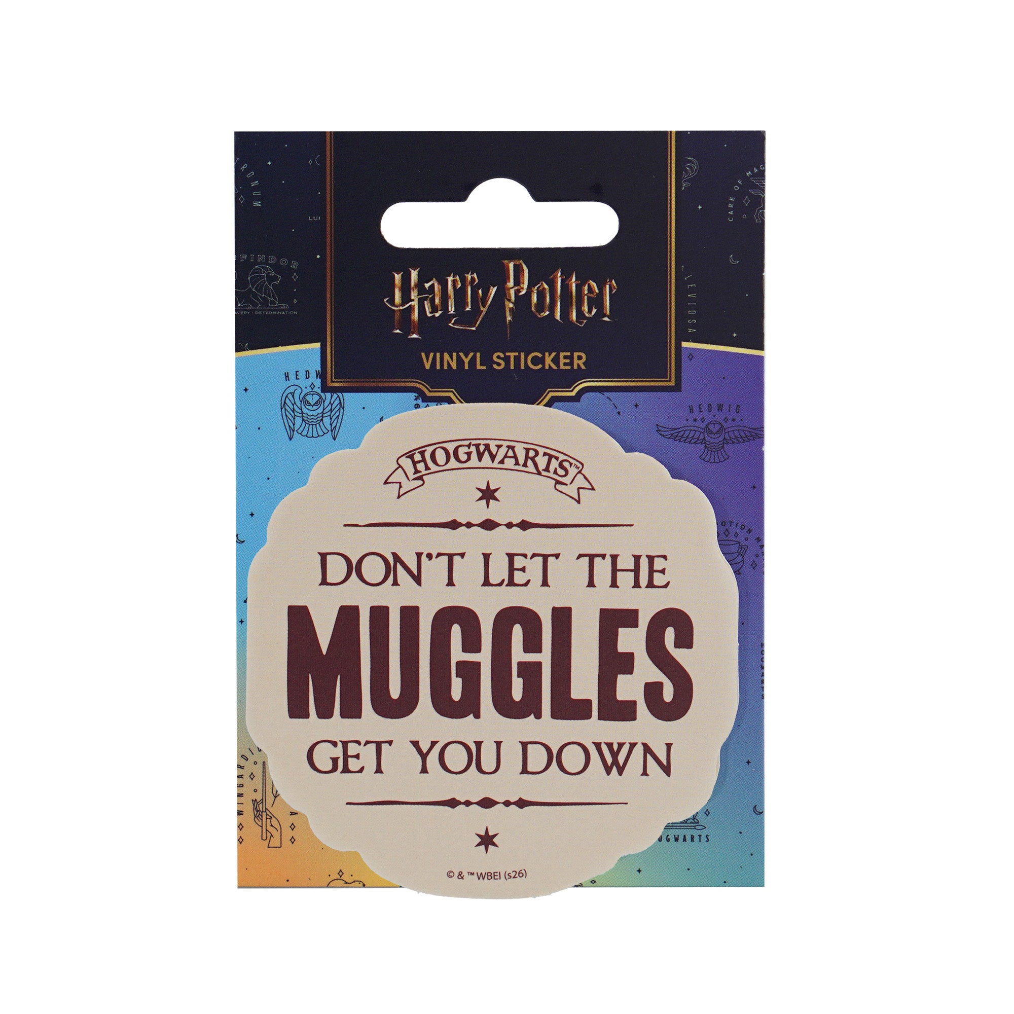 HMB Harry Potter VSHP04 sticker vinyle blanc 7,5 cm