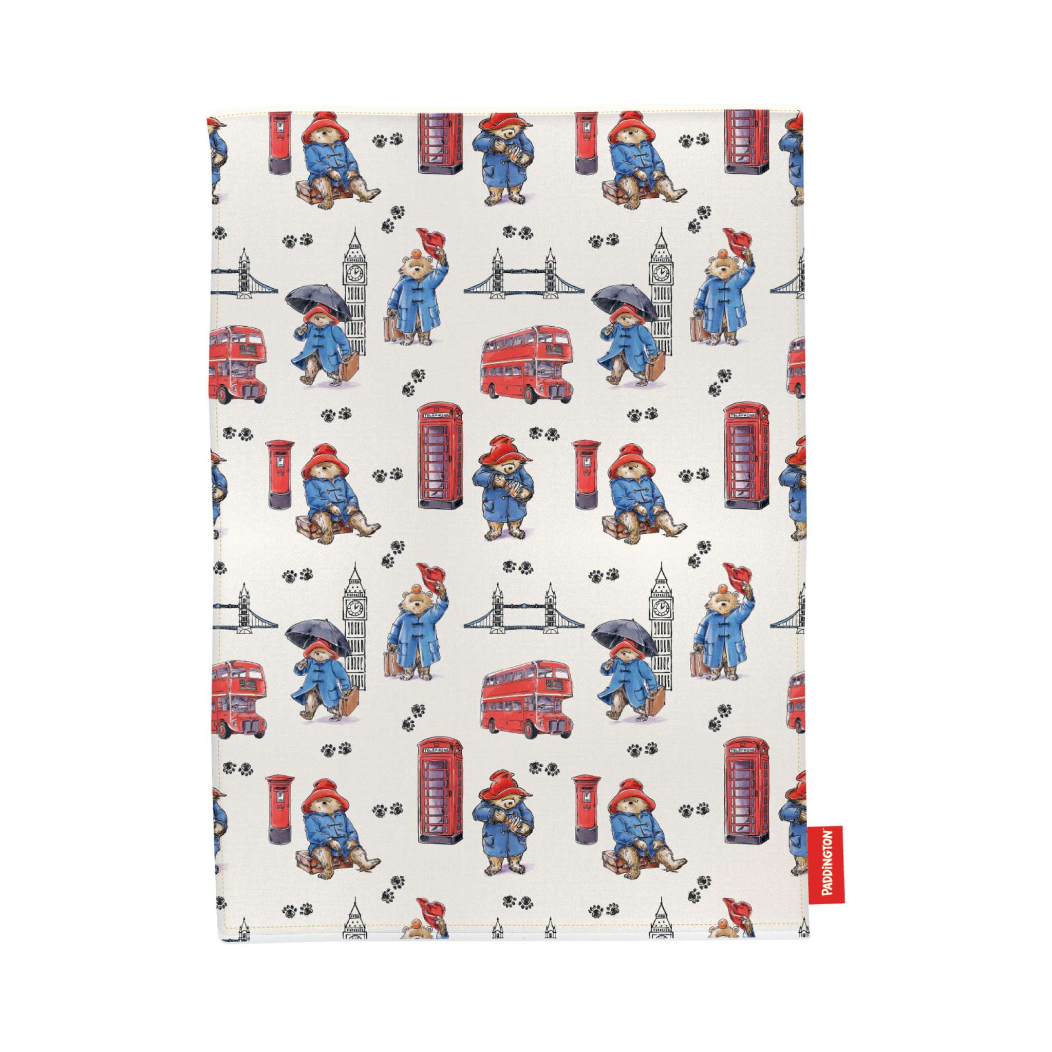 Paddington London torchon coton recyclé blanc