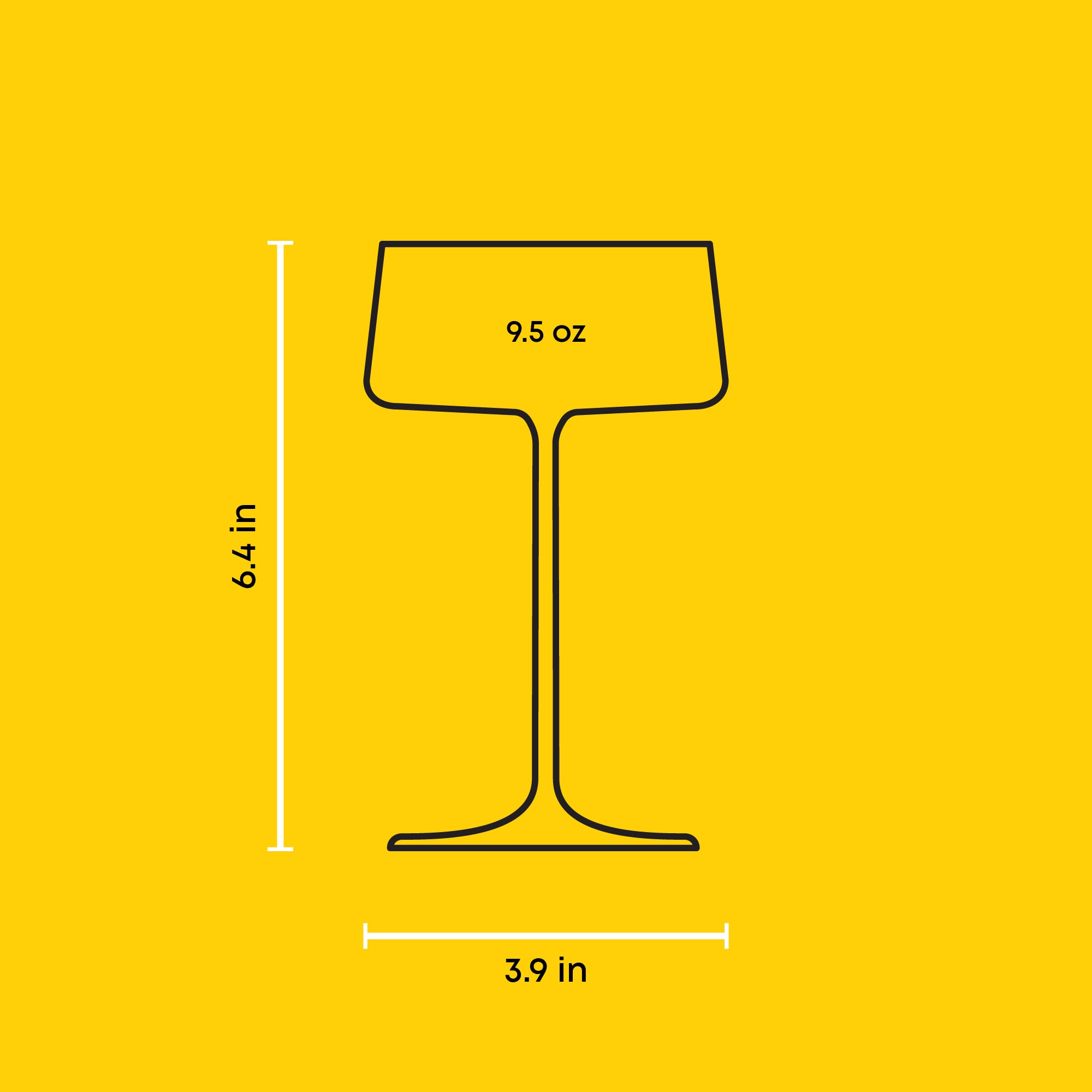 JoyJolt Aura verres coupe cocktail 28 cl lot 4