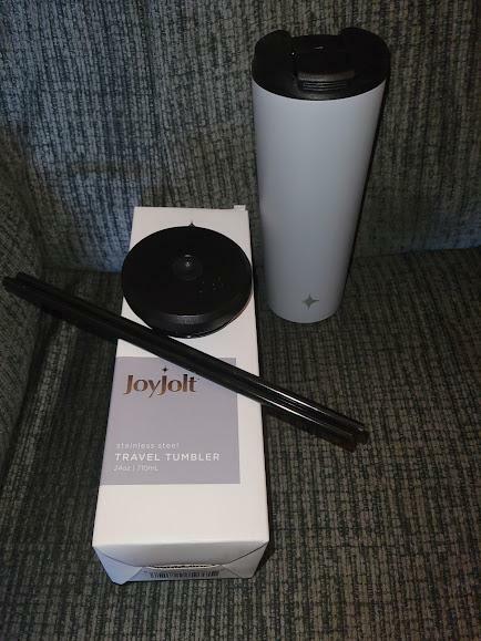 JoyJolt gobelet isotherme inox 76 cl paille
