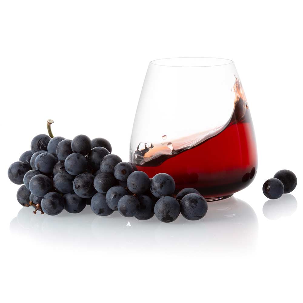 JoyJolt Black Swan verre à vin rouge sans pied 54 cl x4