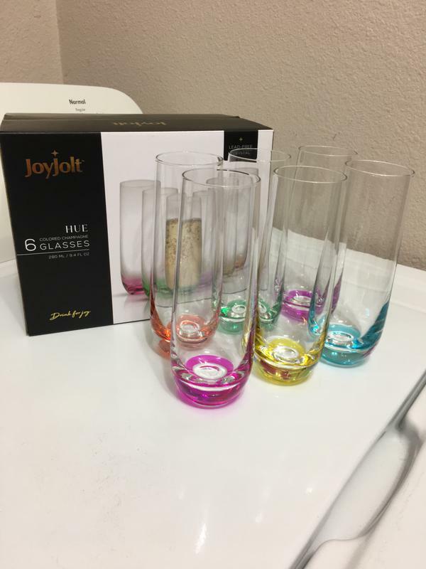 JoyJolt Hue Verres Whisky Old Fashioned 30 cl Lot 6