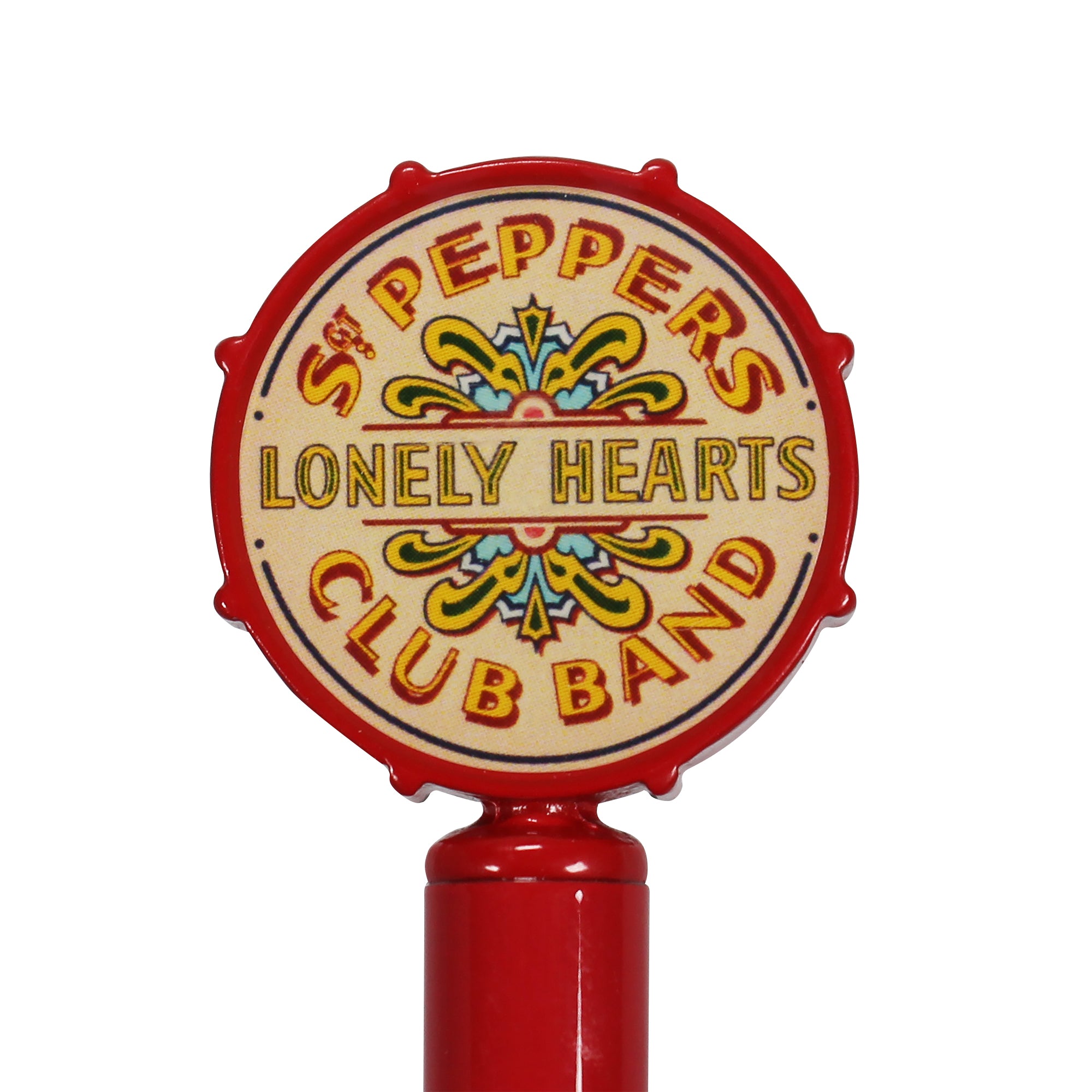 The Beatles Sgt. Pepper stylo métal 3D rouge