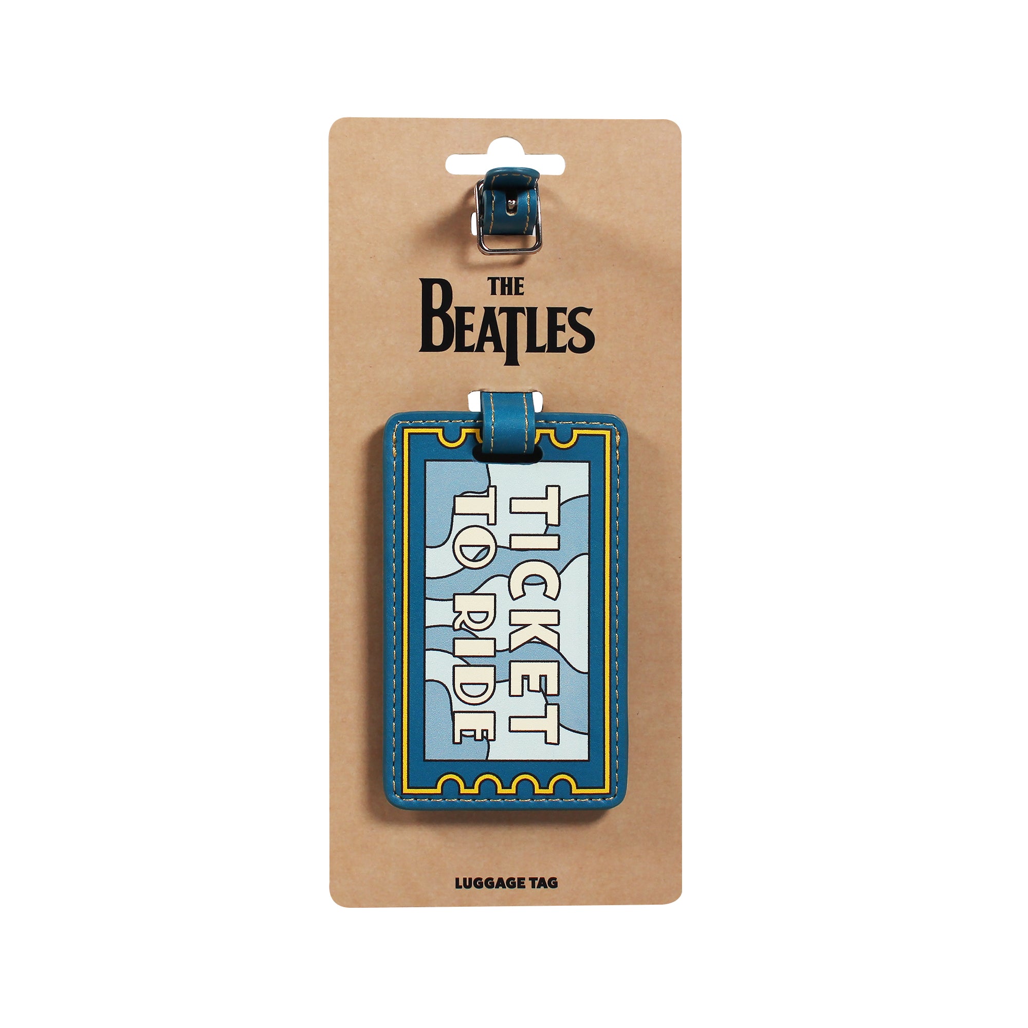 The Beatles Ticket to Ride étiquette valise bleue