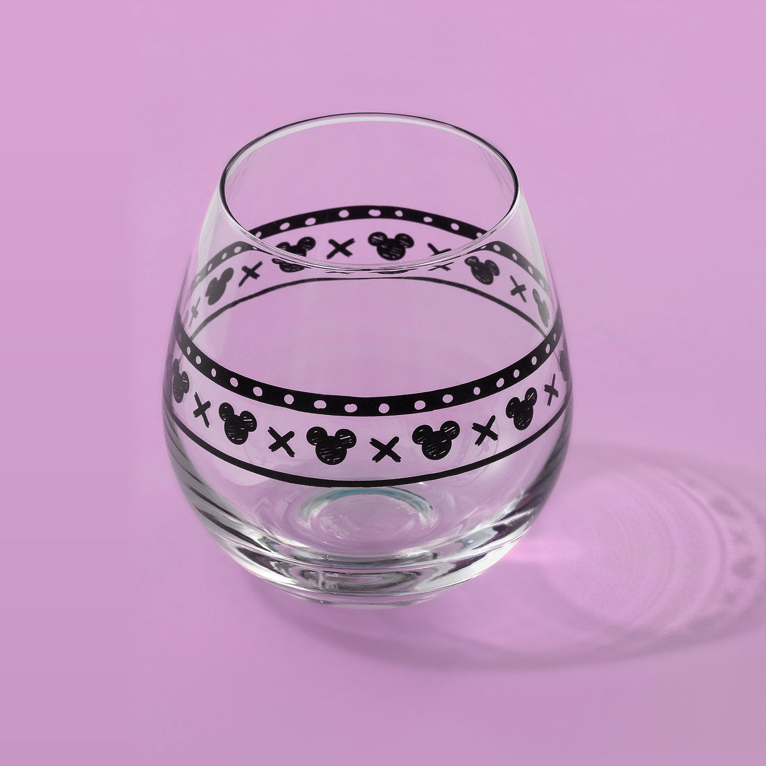 JoyJolt Geo Picnic verres vin sans pied Mickey 4x44 cl blanc