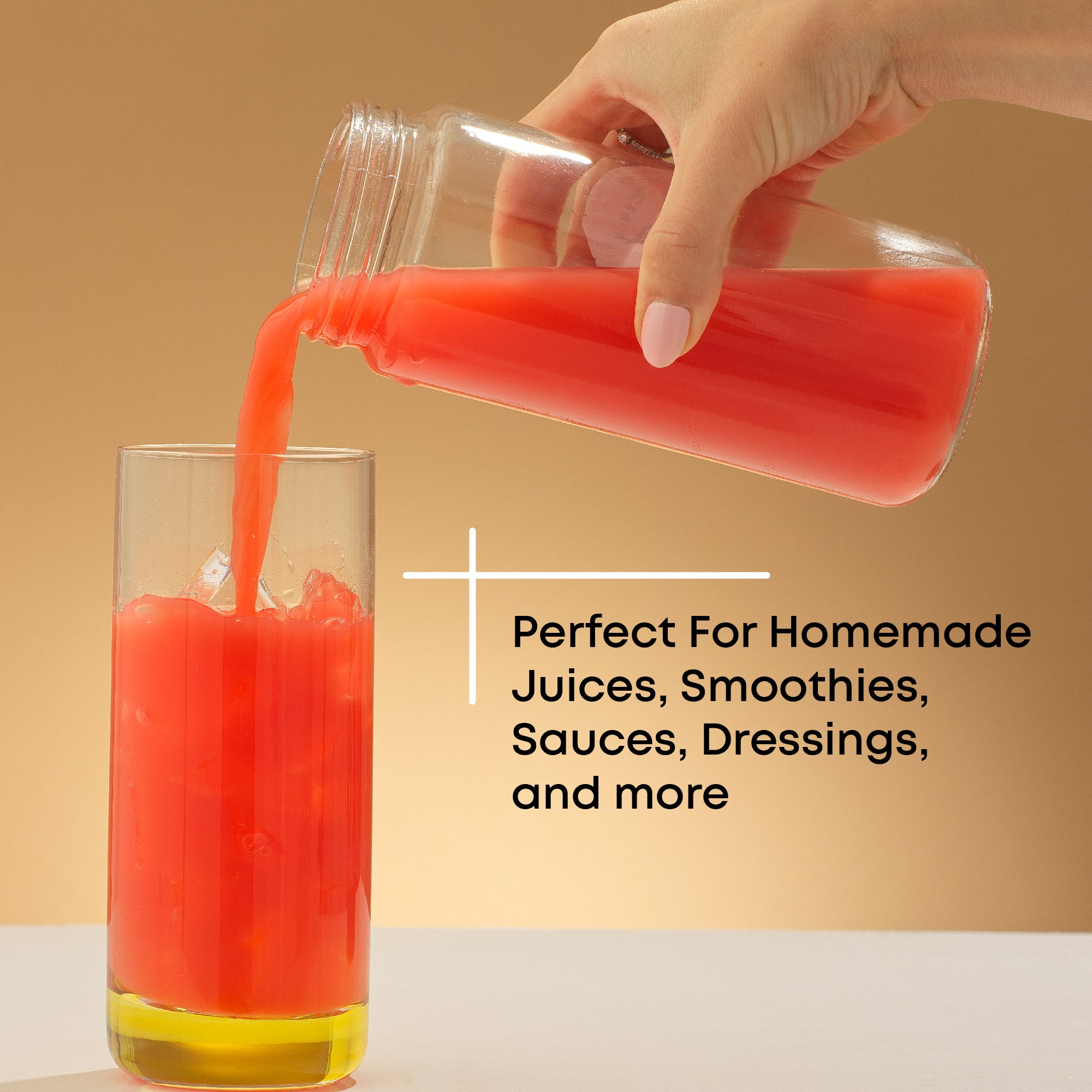 JoyJolt bouteilles jus verre lot 8 47 cl couvercles