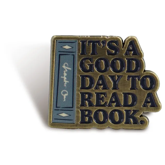HMB Pulteney Press Good Day pin’s émail noir 3,8 cm
