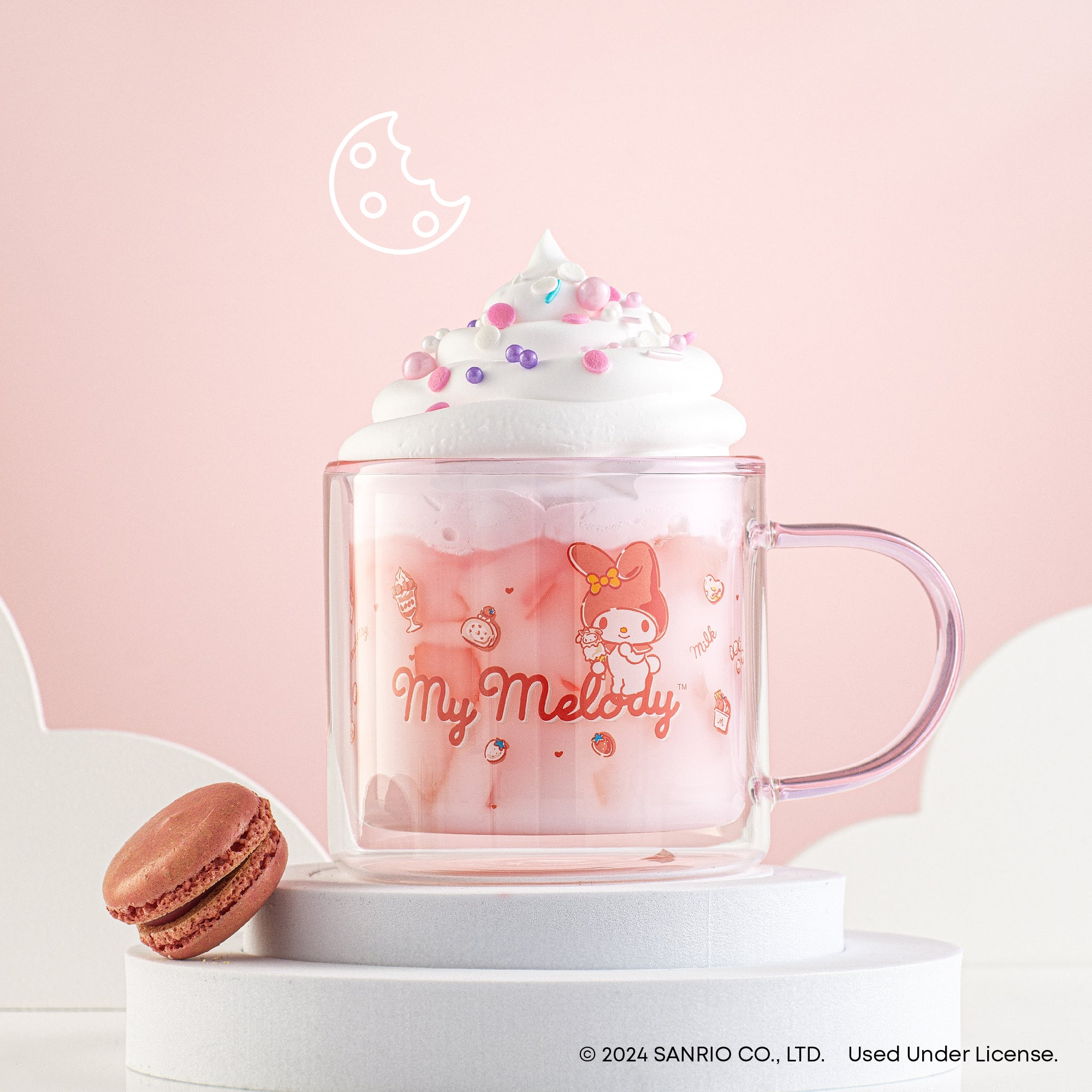 JoyJolt My Melody Mug Verre Double Paroi 40 cl