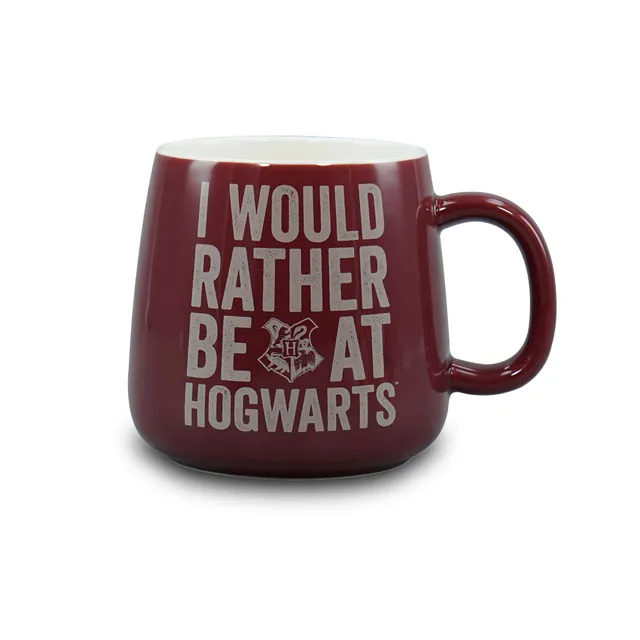 Harry Potter I Would Rather mug 37 cl rouge ovale