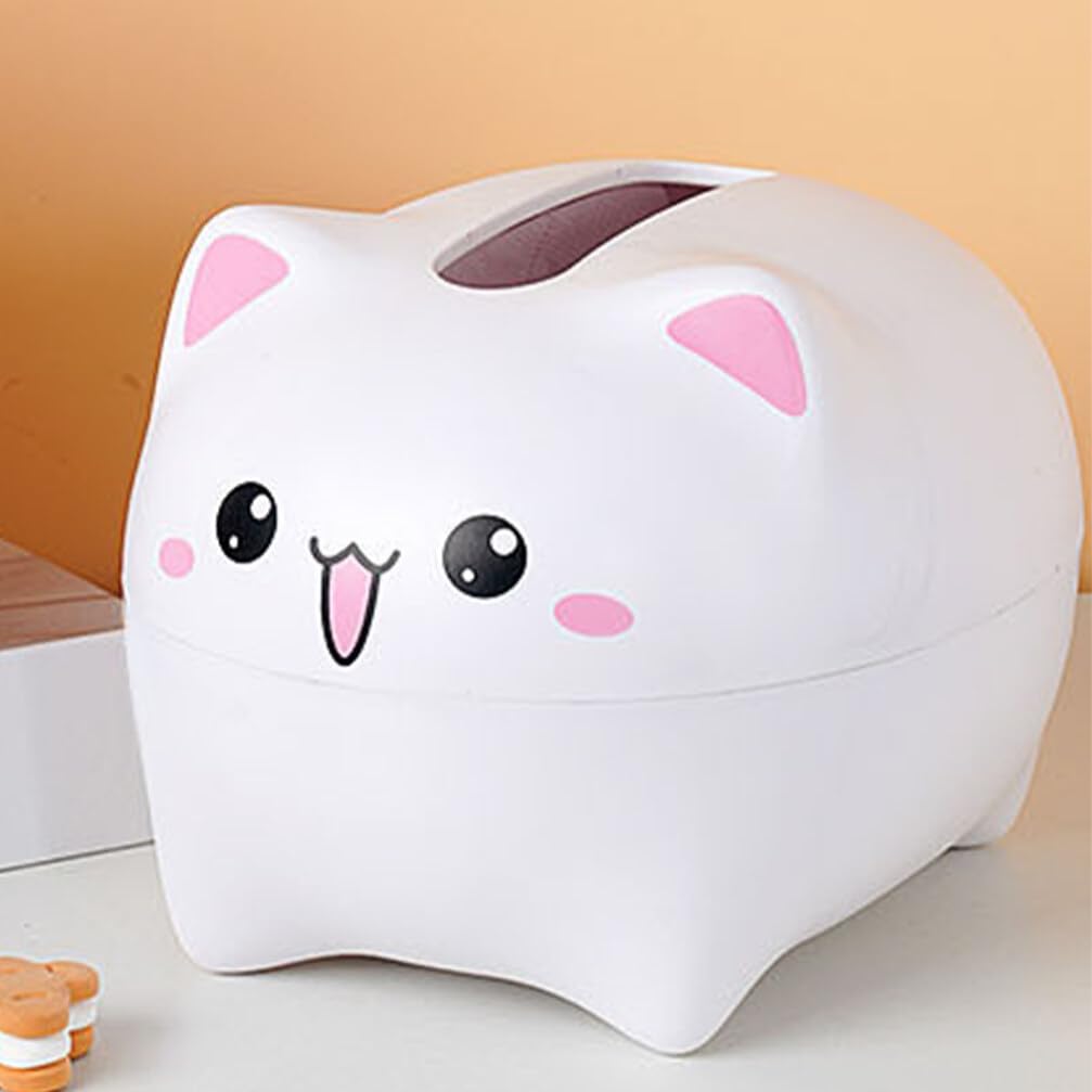 Alipis boîte à mouchoirs chat kawaii ABS compacte