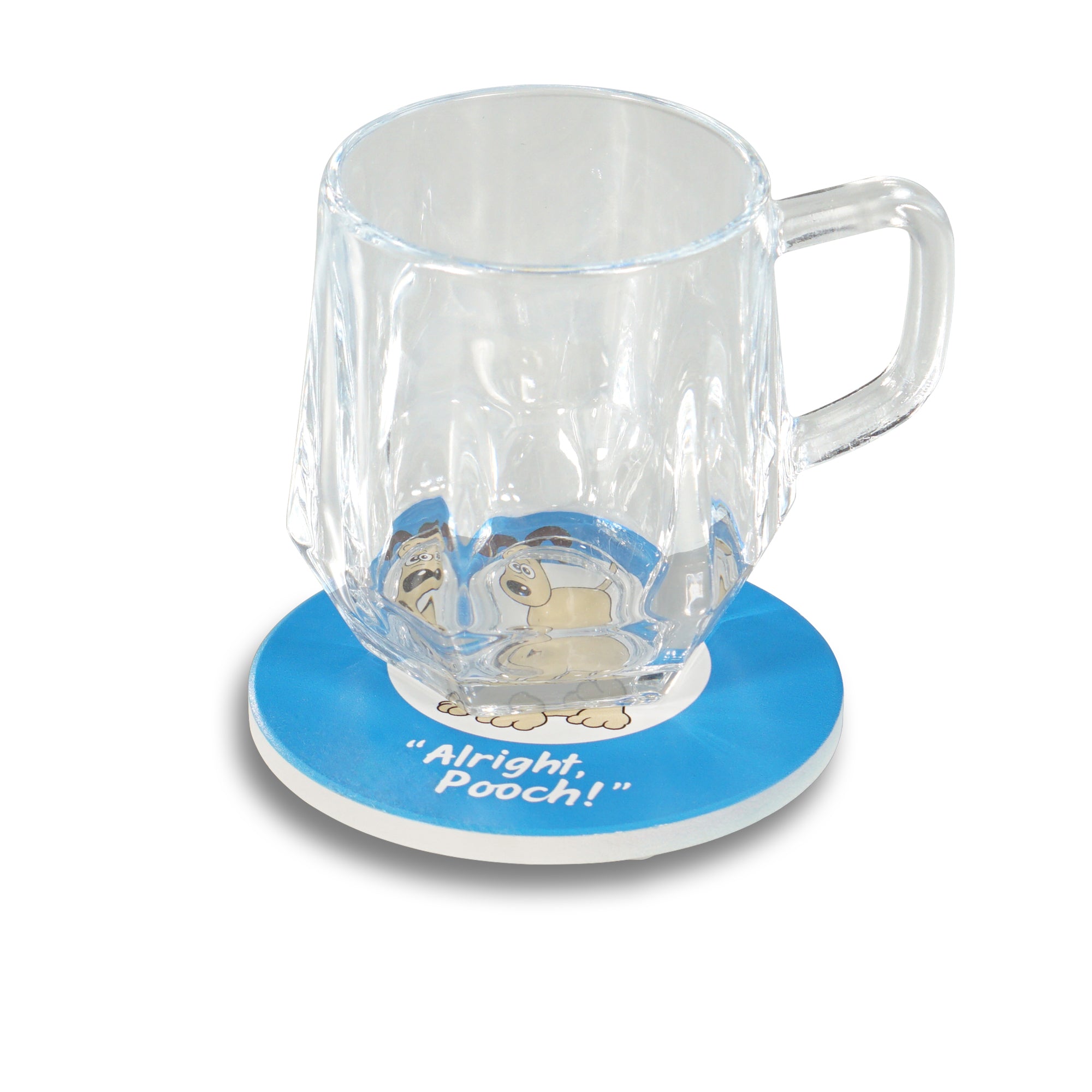 Wallace & Gromit Gromit dessous de verre céramique bleu