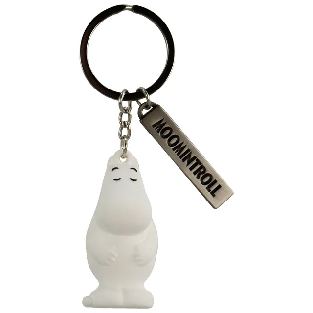 Moomin Moomintroll porte-clés PVC blanc