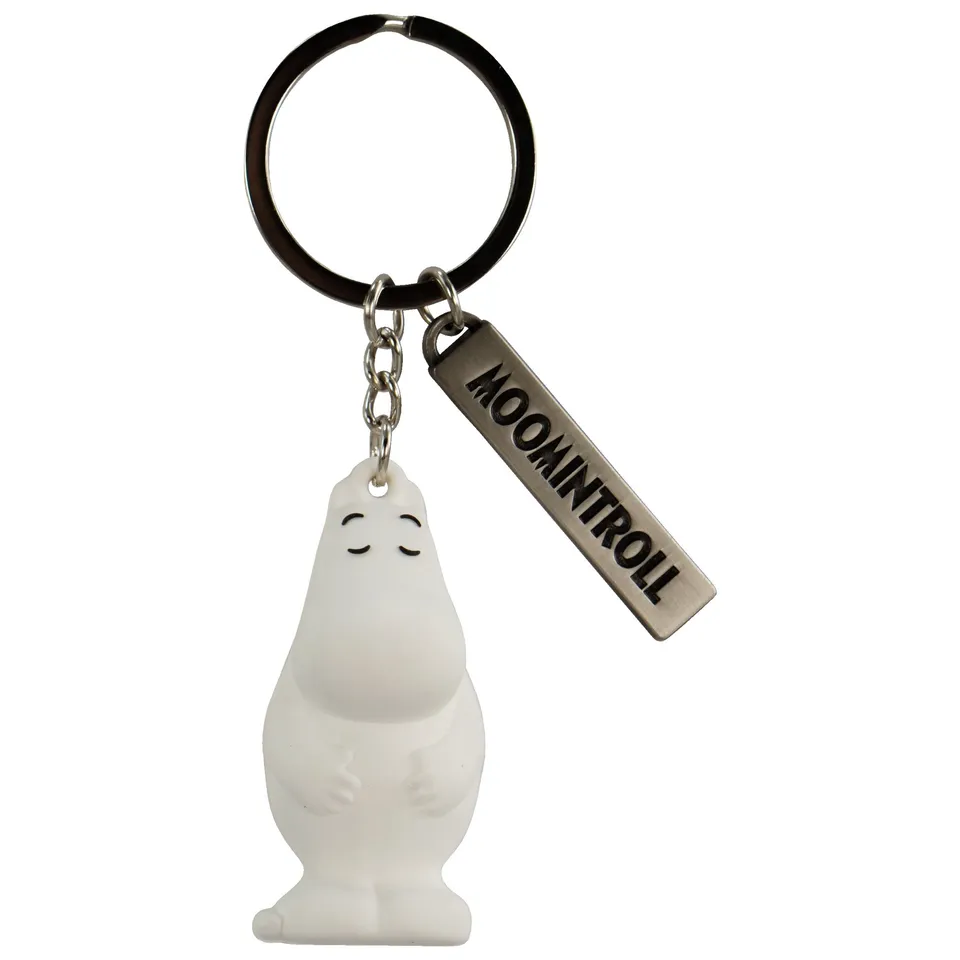 Moomin Moomintroll porte-clés PVC blanc