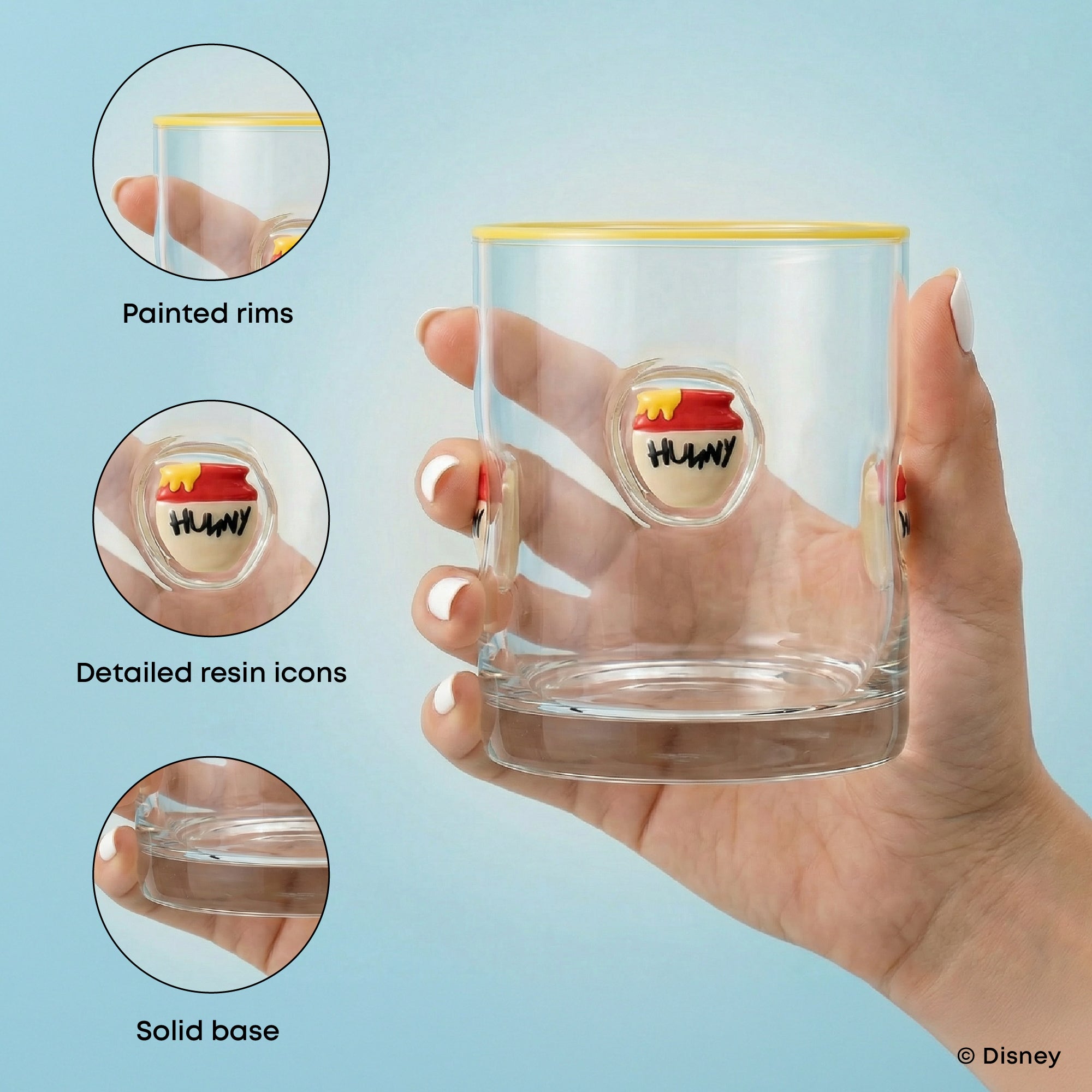 JoyJolt Winnie the Pooh verres jus 40 cl lot 2