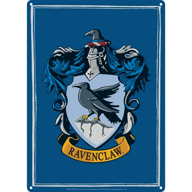 HMB Harry Potter Ravenclaw plaque métal A5 bleue