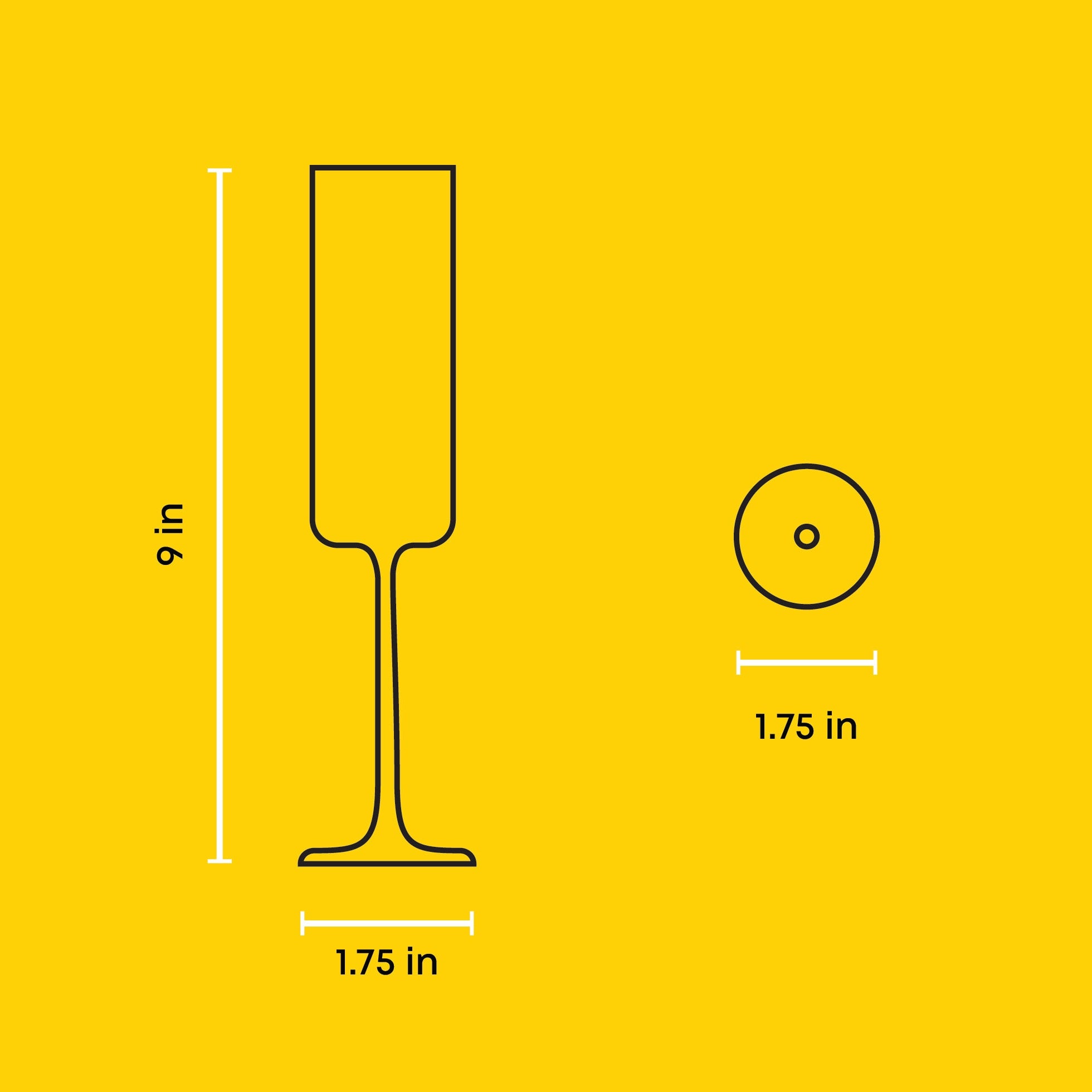 JoyJolt Claire flûtes à champagne lot de 2 17 cl cristal