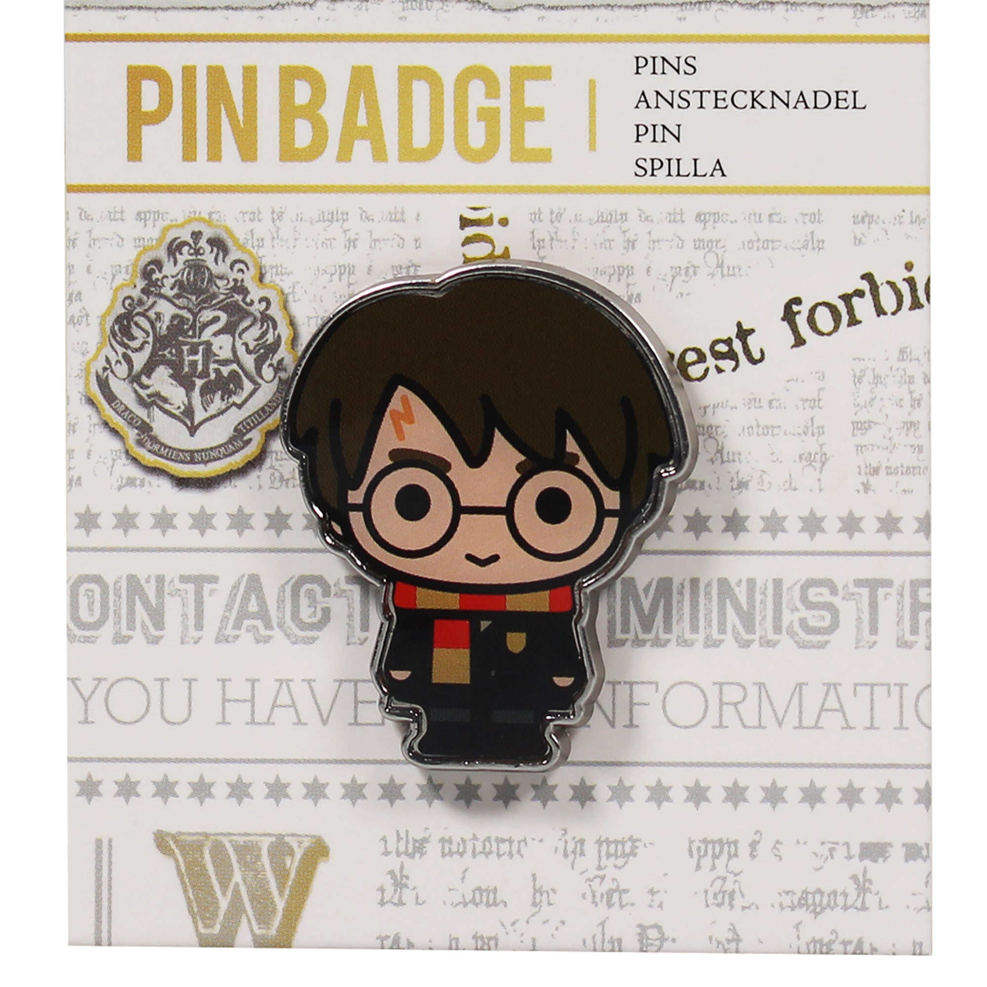 Harry Potter Kawaii pin's émail noir Harry
