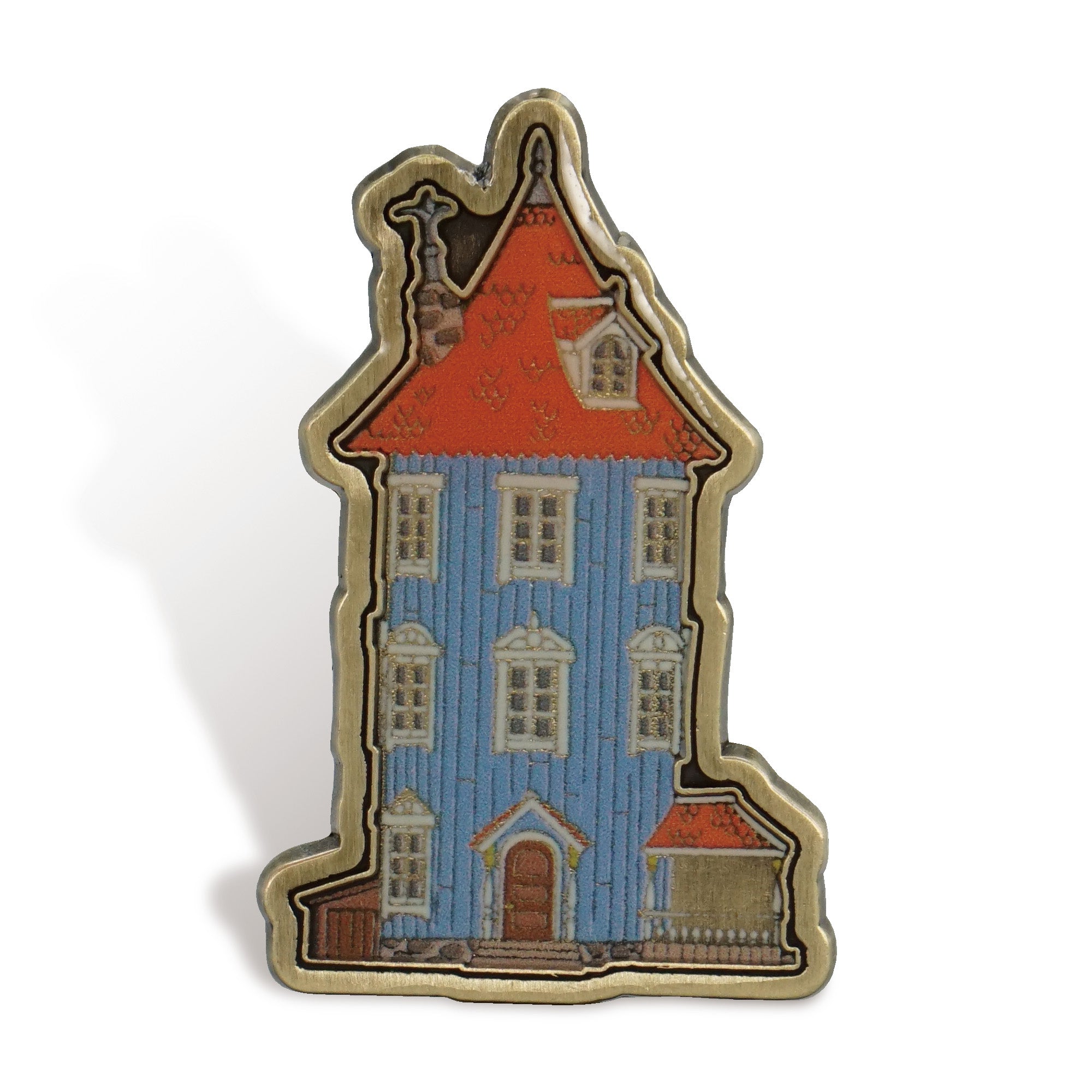 HMB Moomin Maison Pin émail bleu 3,8 cm