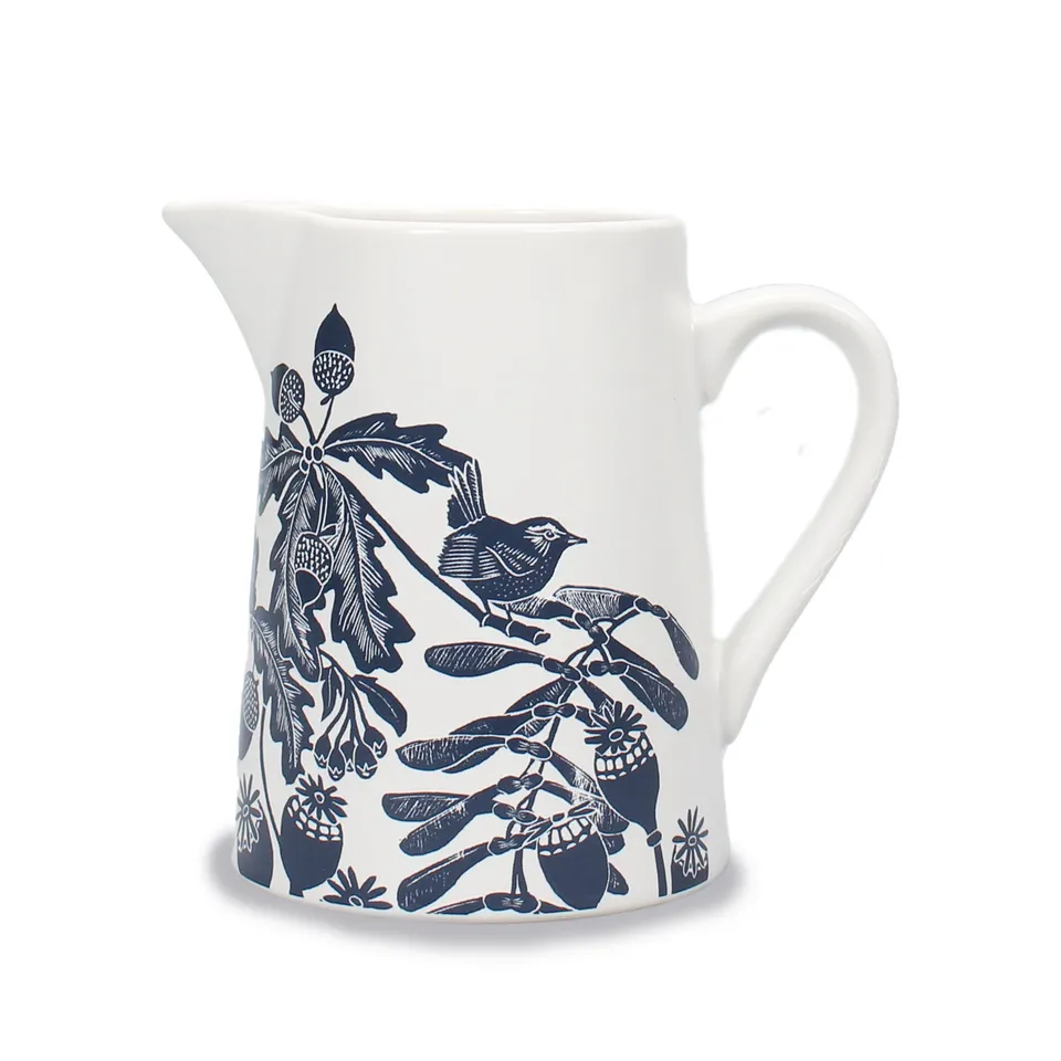HMB Kate Heiss Woodland Navy pichet céramique 50 cl