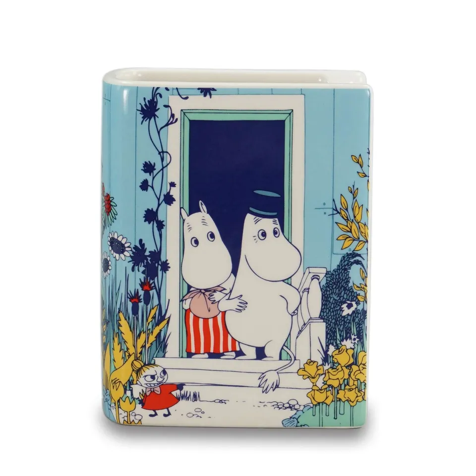 Moomin Riviera vase livre céramique 14 cm bleu
