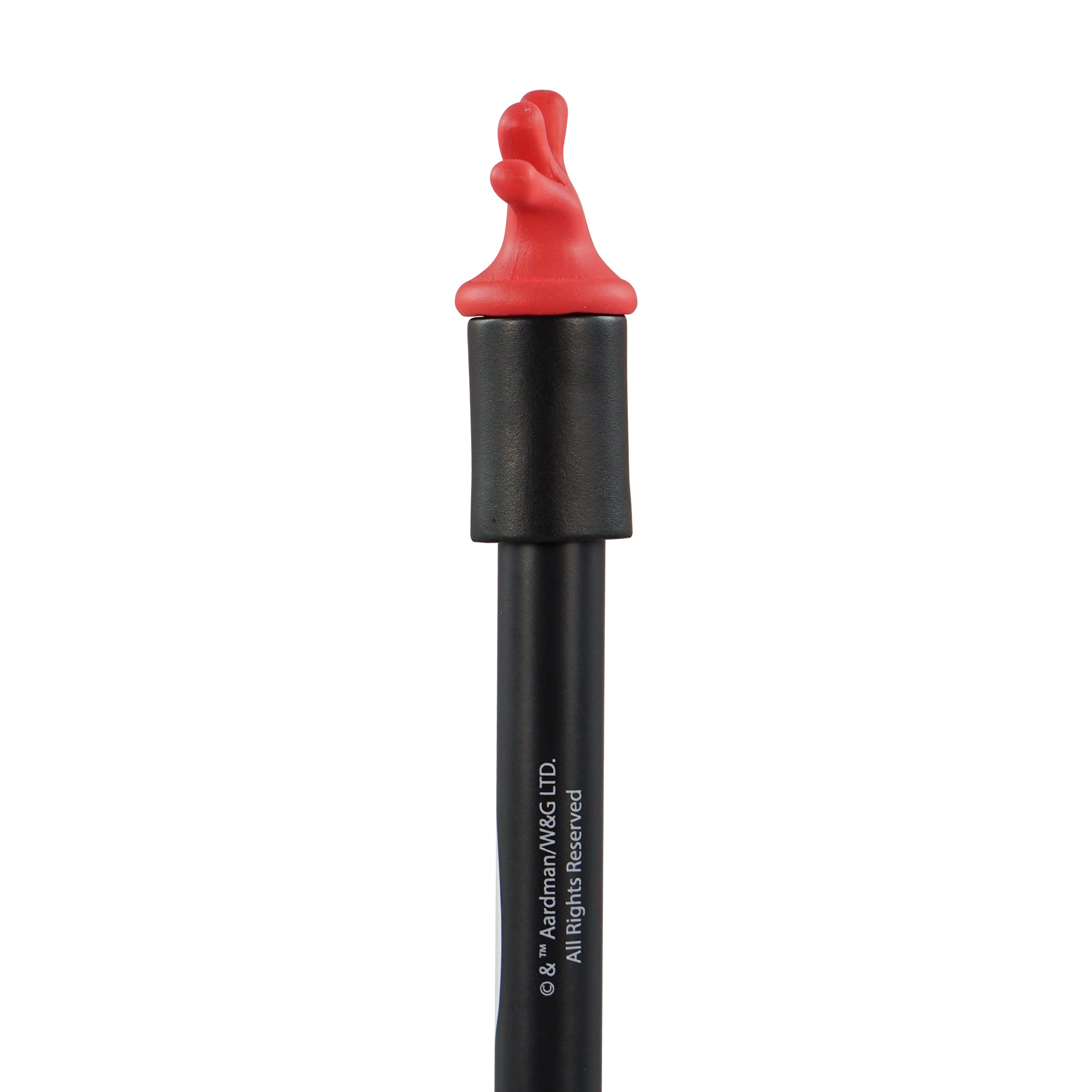 Wallace & Gromit Feathers stylo métal 3D noir