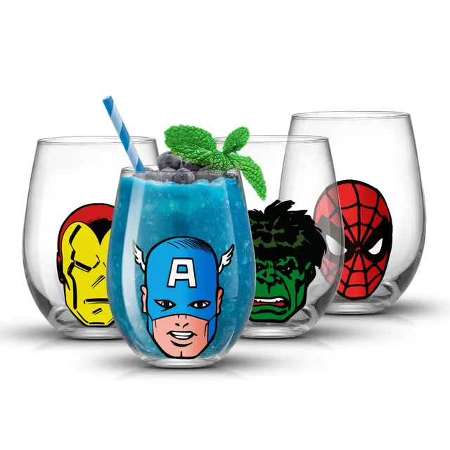 JoyJolt Marvel Heroes verres sans pied lot 4 56 cl