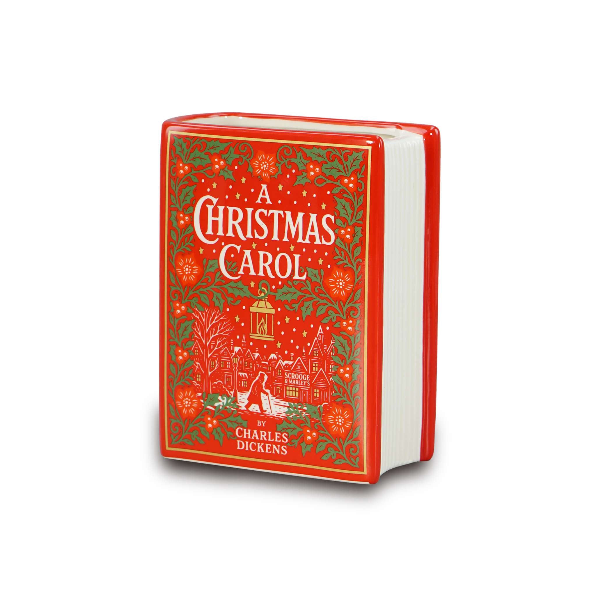 HMB A Christmas Carol pot céramique livre rouge 14 cm