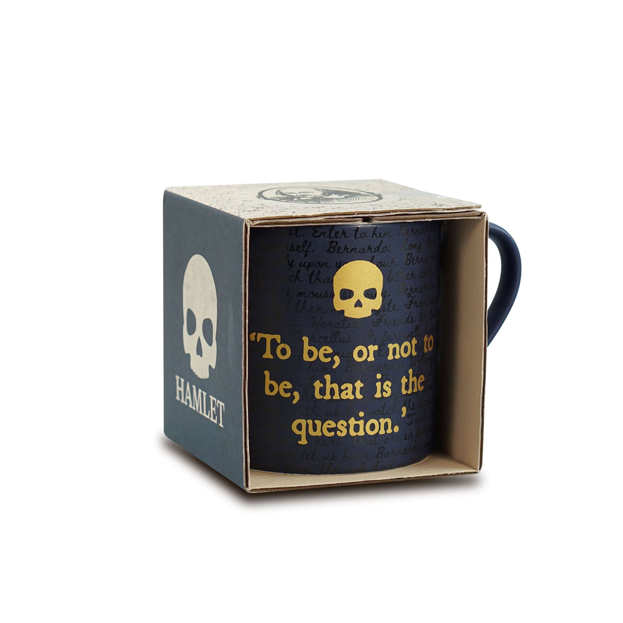 Shakespeare mug céramique Hamlet 310 ml coffret noir