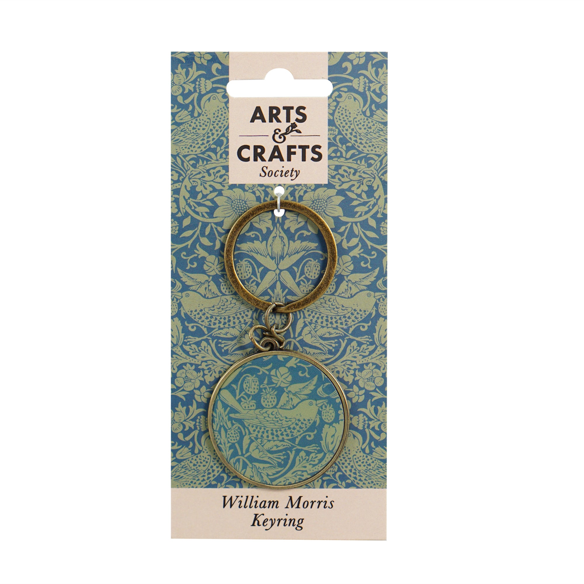 HMB Arts & Crafts William Morris Sage porte-clés métal vert