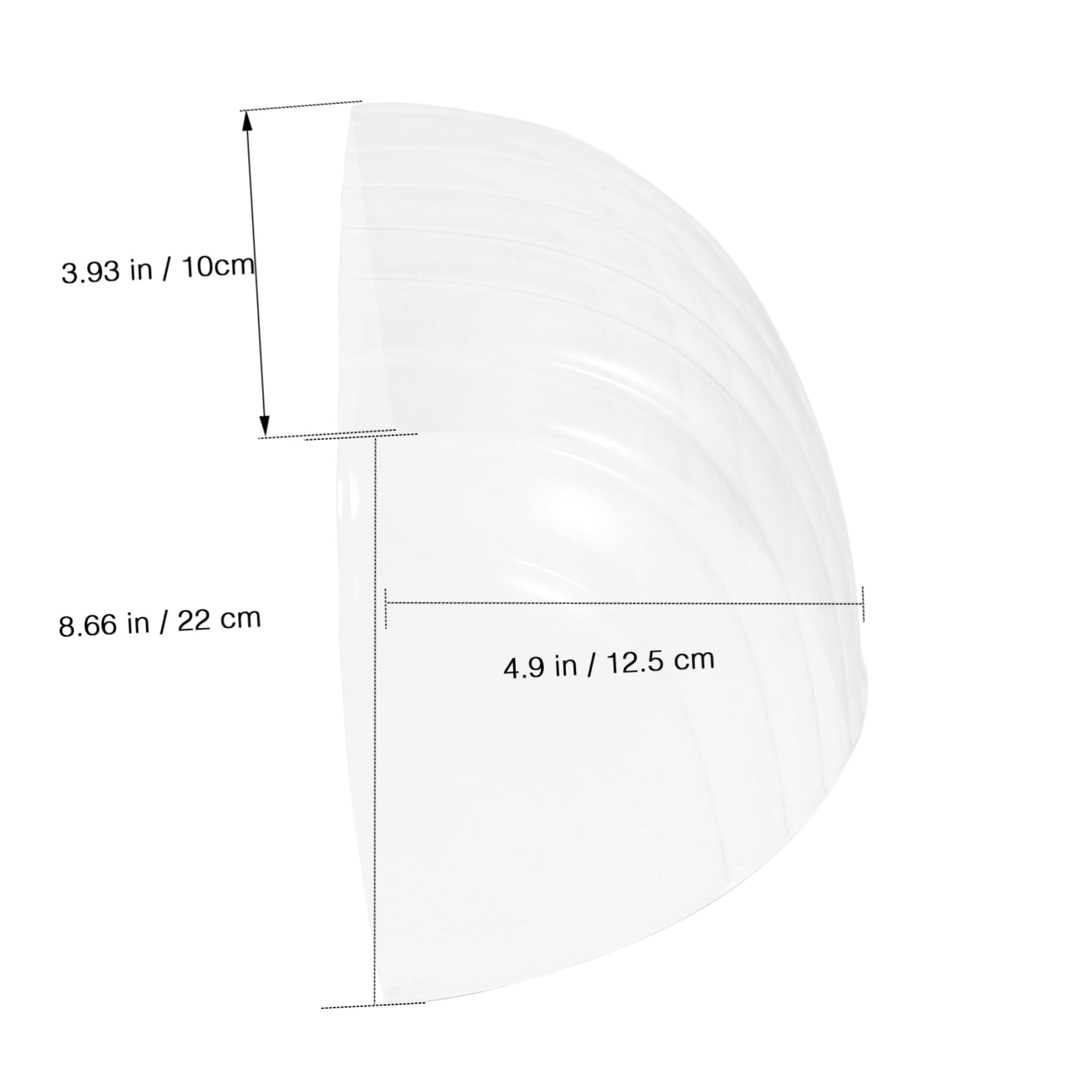 Alipis support casquette baseball PVC transparent lot de 20