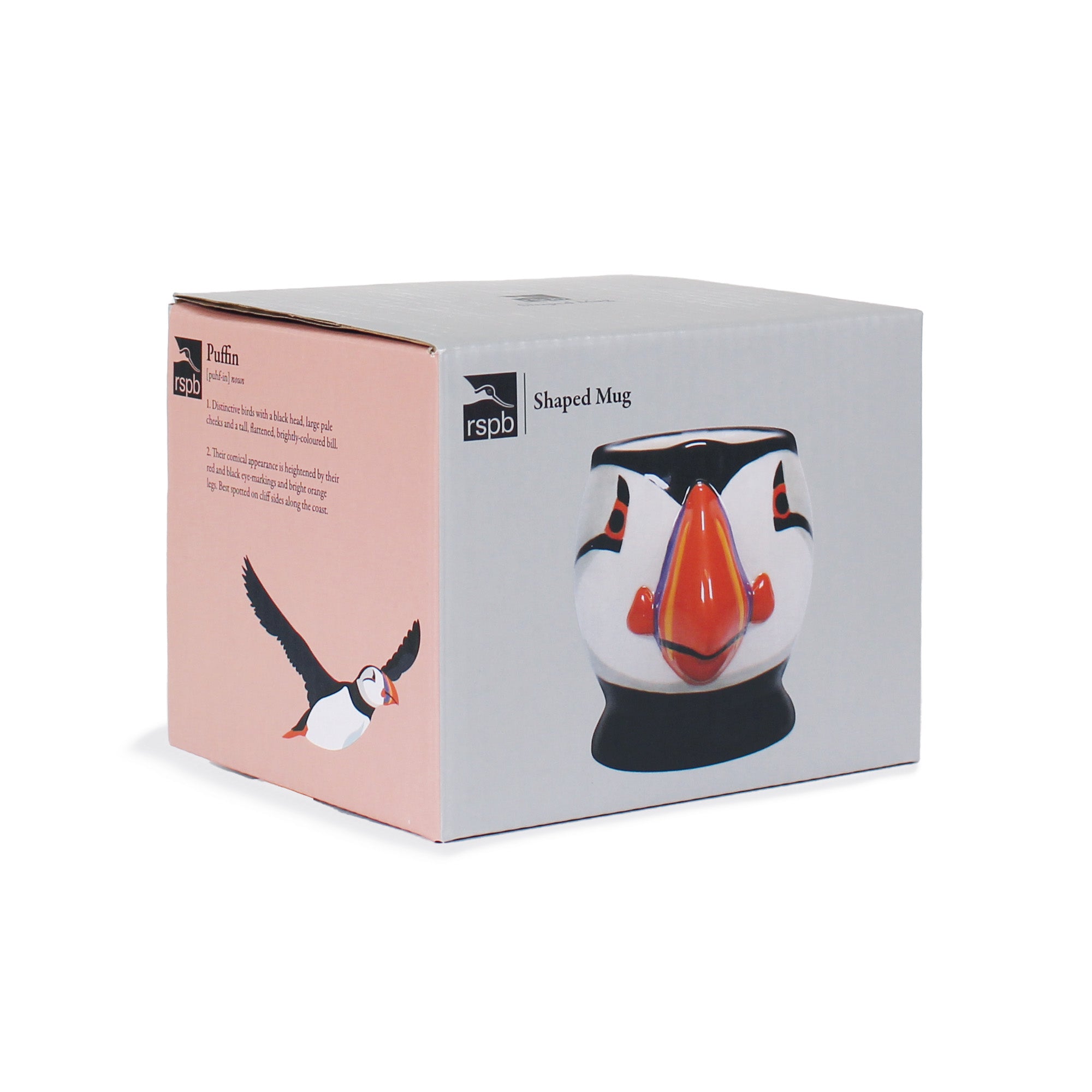 RSPB Puffin Birds mug 45 cl noir faune