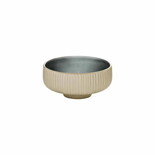 Artis Nara Grey Relief coupelle 8 cm grise
